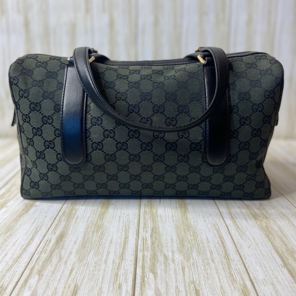Gucci•Canvas Boston Bag - Picture 3 of 8